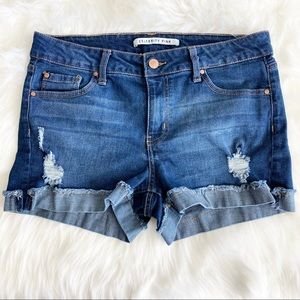CELEBRITY PINK Distressed Jean Shorts Size 9 Juniors